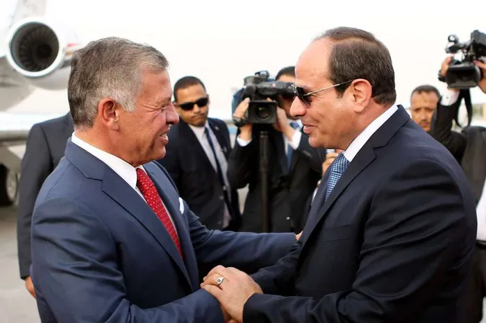 الرئيس السيسي وملك الأردن عبد الله الثاني