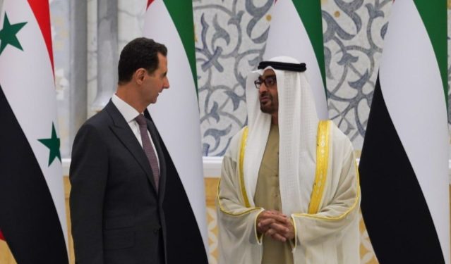 الرئيس الاماراتي والسوري
