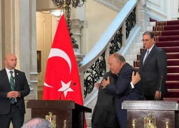 وزير الخارجية التركي ونظيرة المصري