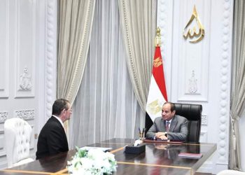 الرئيس السيسي واللواء محمد أمين
